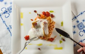 Gegrilltes Zanderfilet auf Tomatenrisotto, © Rita Newman Gegrilltes Zanderfilet auf Tomatenrisotto, © Rita Newman