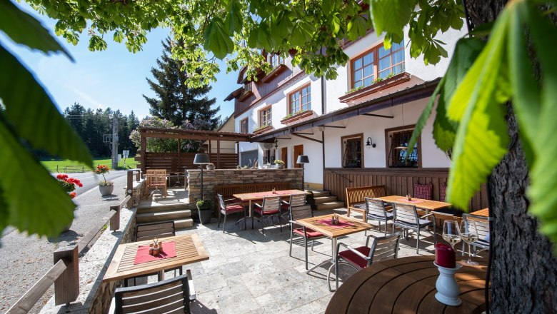 Einladender Gastgarten, © Stephan Russkäfer Einladender Gastgarten, © Stephan Russkäfer