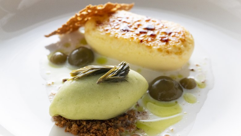 Crème brûlée vom Waldviertler Ziegenkäse, © Stephan Mussil