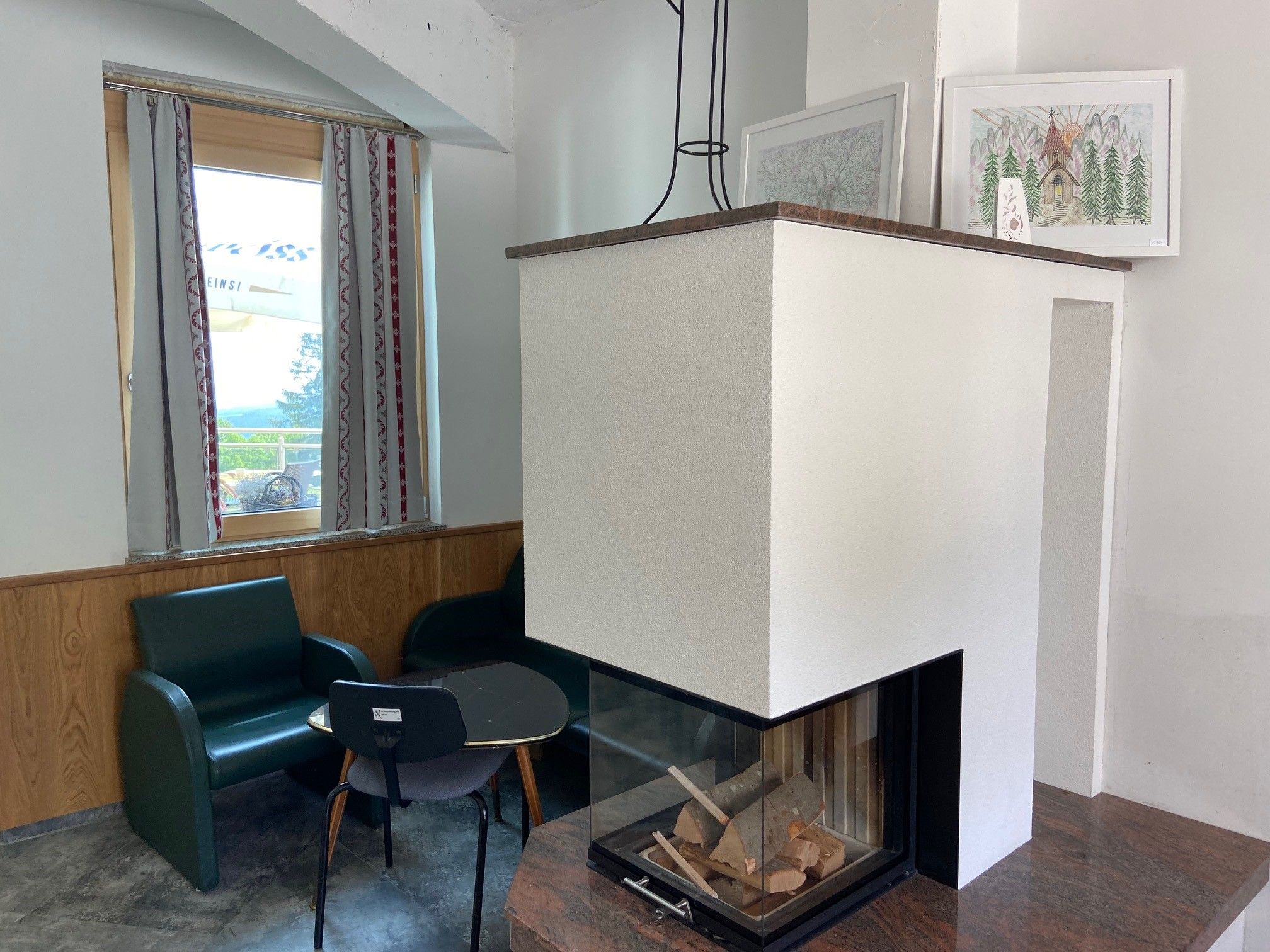 Kamin in der Lobby 
