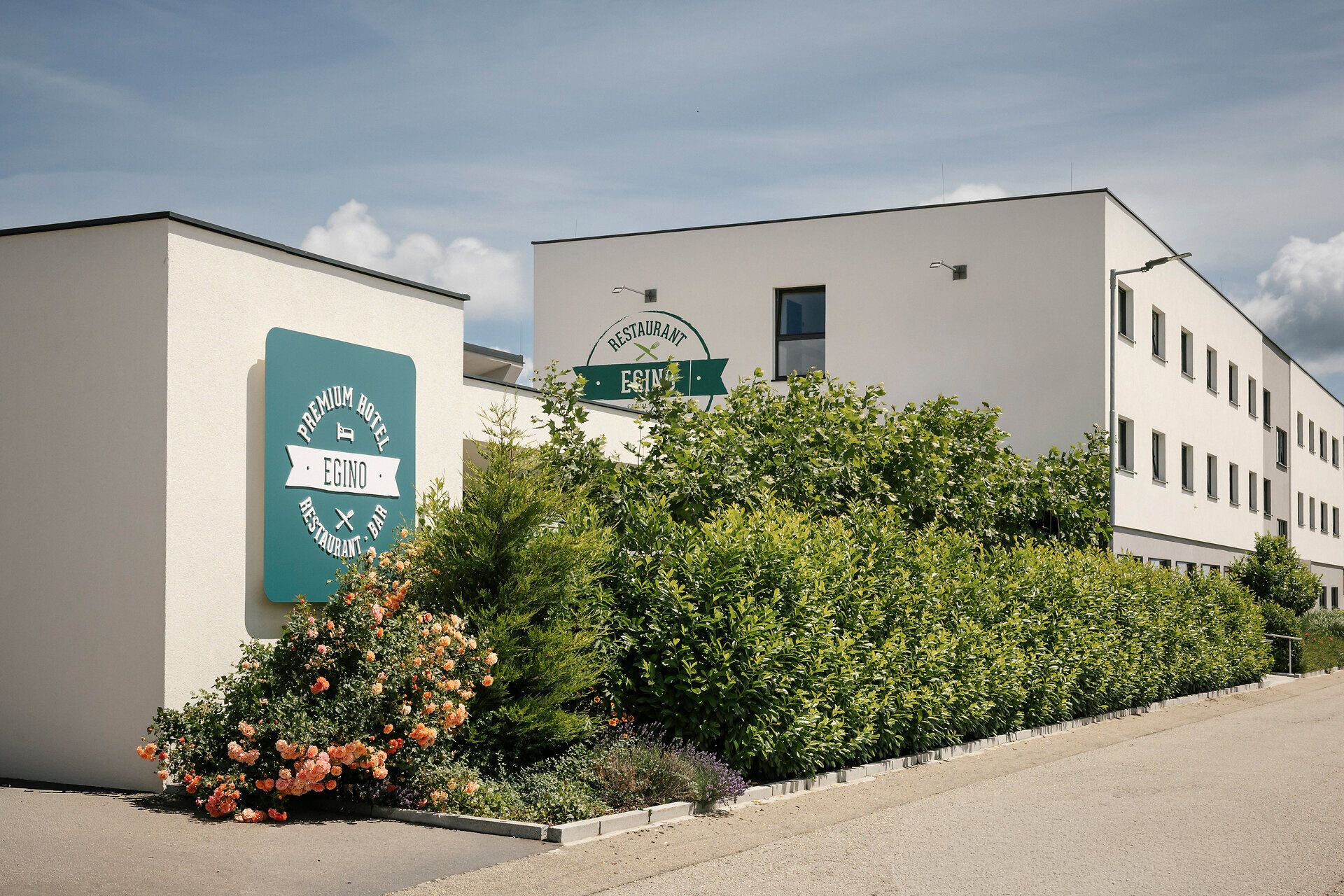 Außenansicht des EGINO – Premium Hotel