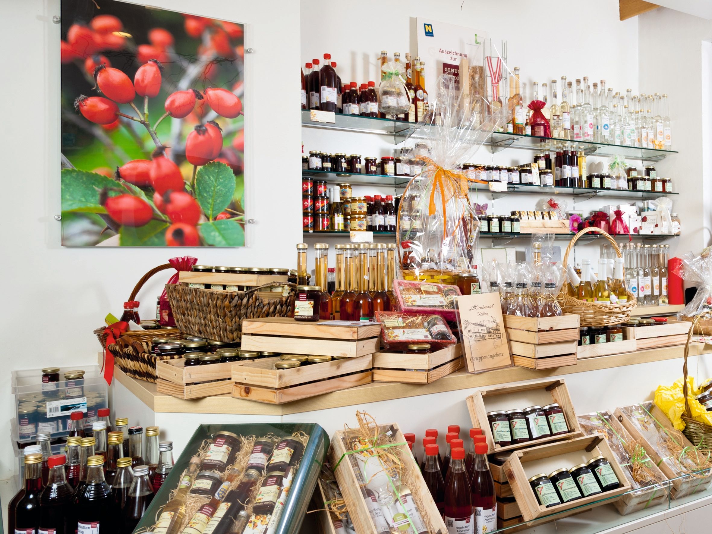 Im Hetscherlshop gibt es viele Köstlichkeiten für zuhause.