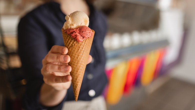 Selbstgemachtes Eis im Hotel-Restaurant Zur Post