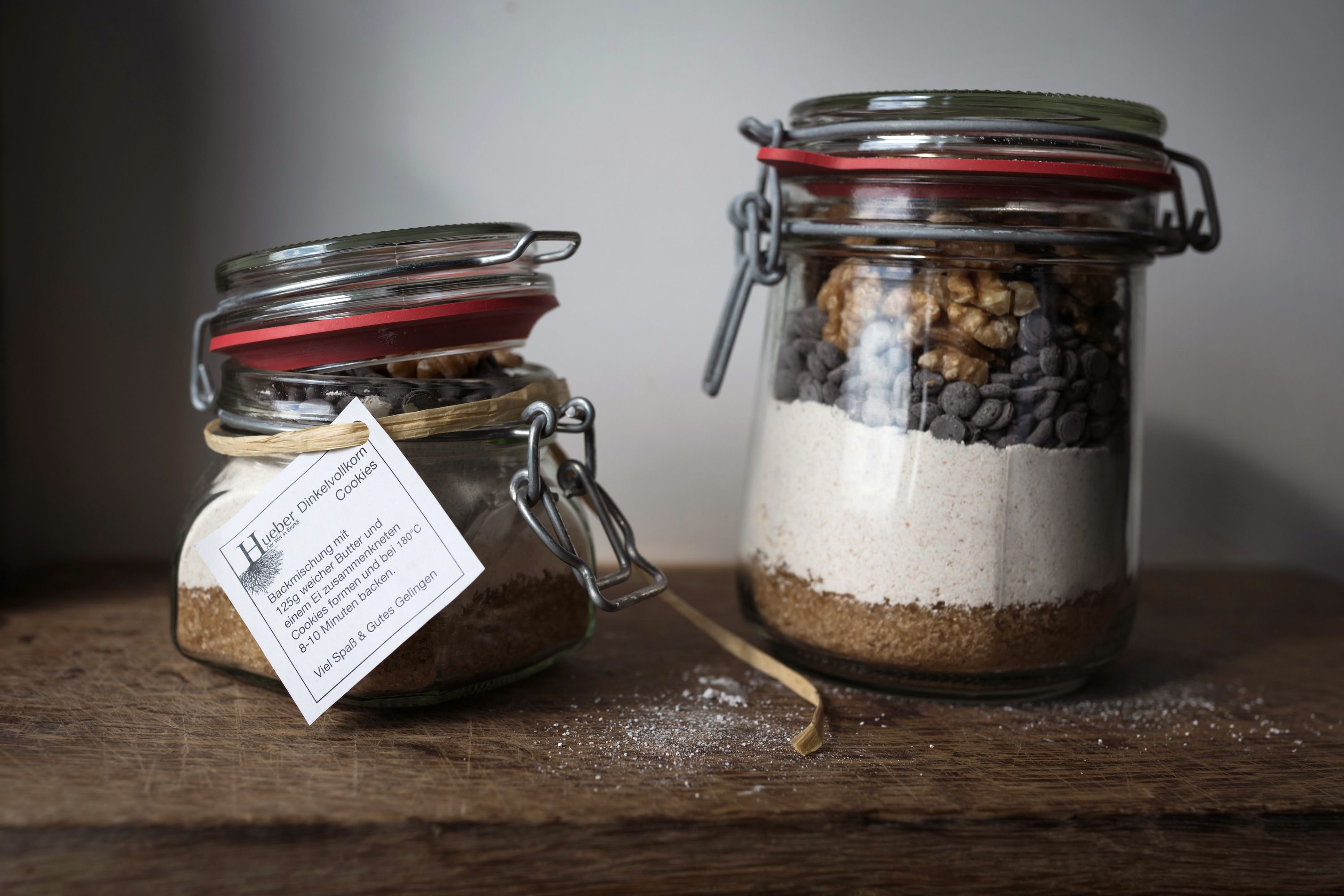 Dinkelvollkorn Cookies im Glas