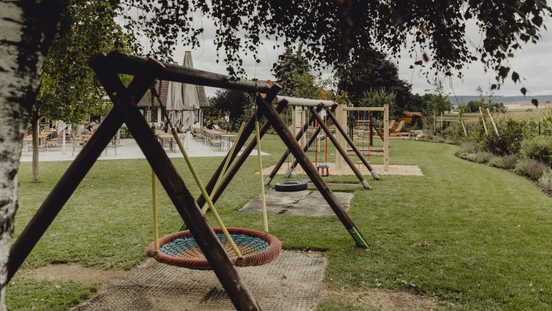 Spielplatz im Landgasthof zum Knell, © Niederösterreich Werbung/Sophie Menegaldo