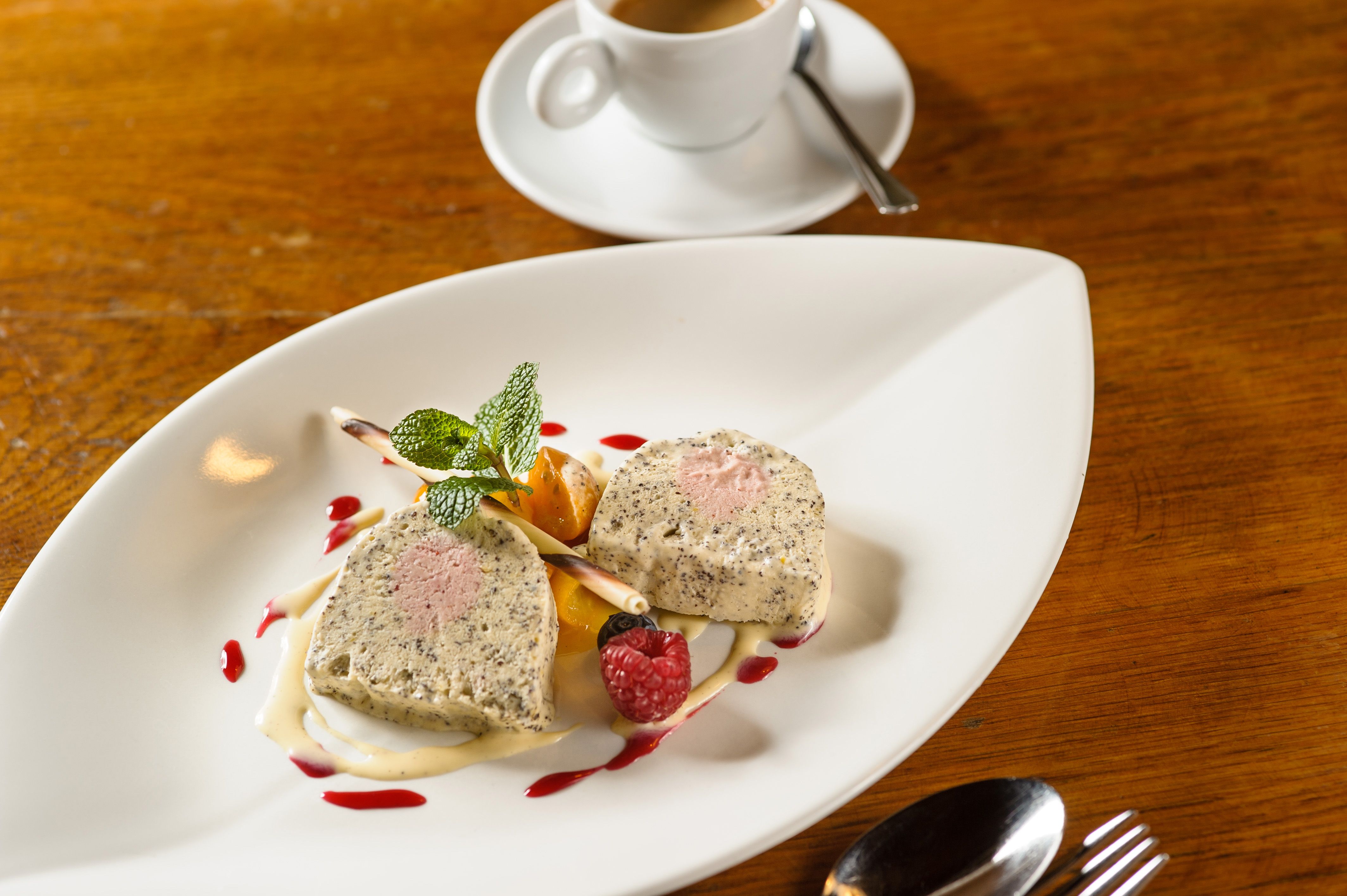 Mohn - Preiselbeer Parfait